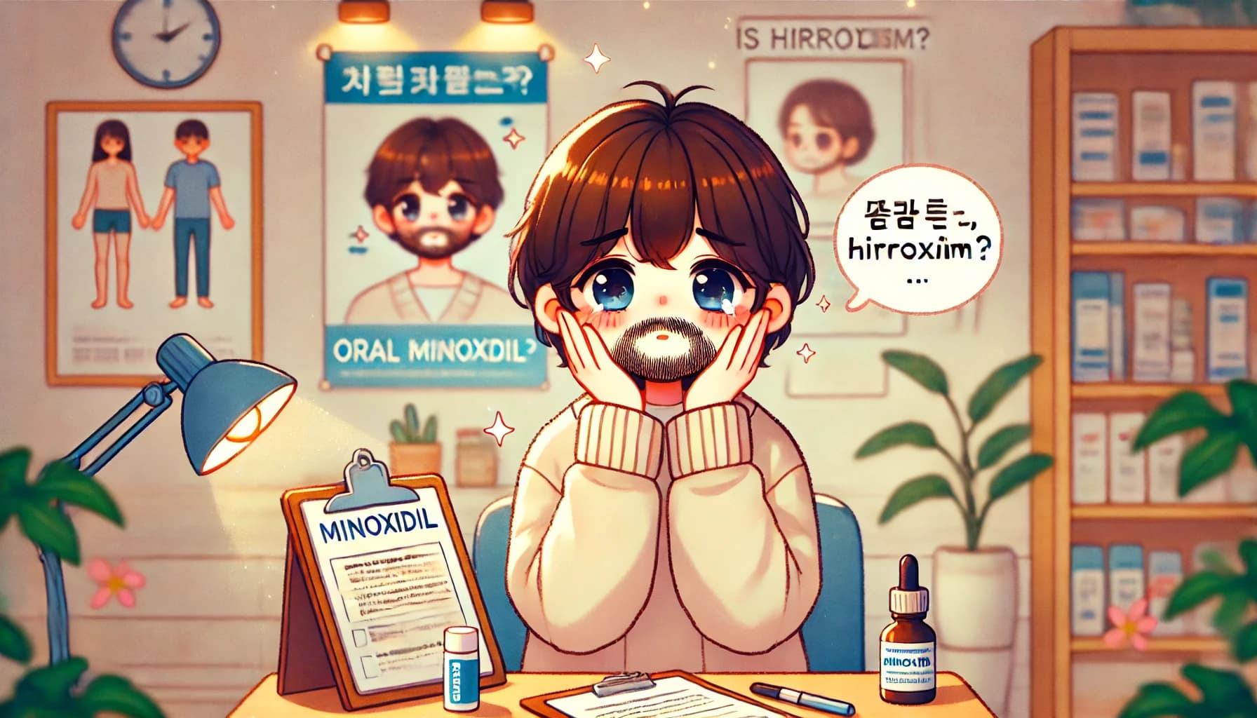 미녹시딜정 먹고 생긴 다모증 어떻게 해결하나요