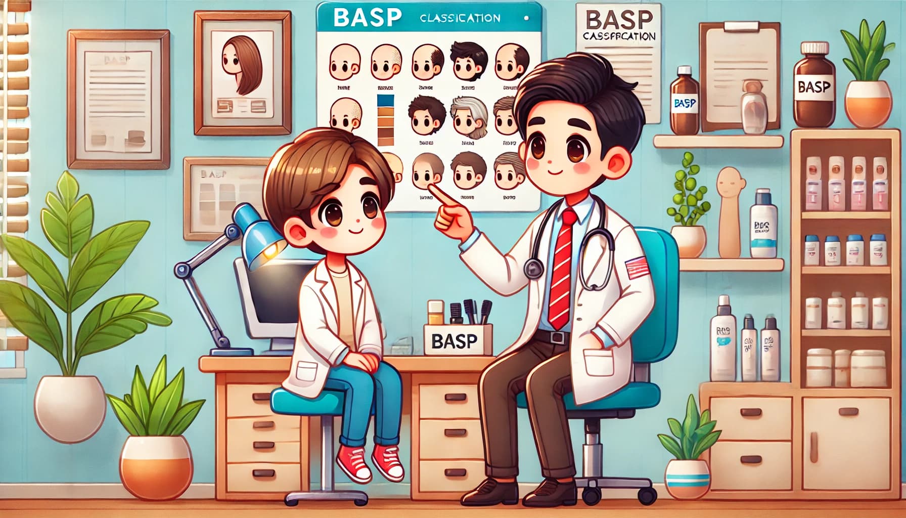 남성형 여성형 탈모 단계 BASP 분류 알아봅시다