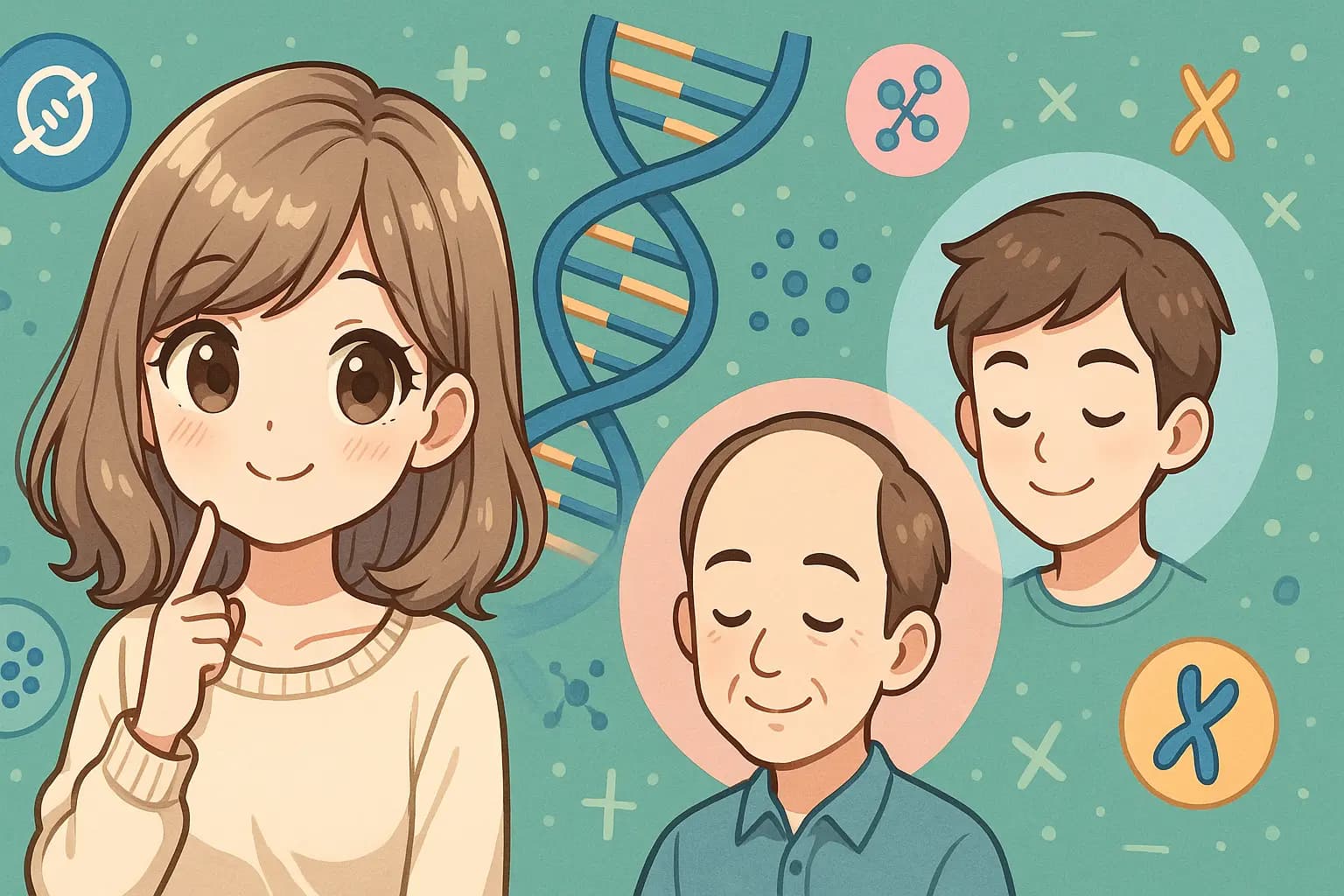 정수리 탈모 유전 정리합니다