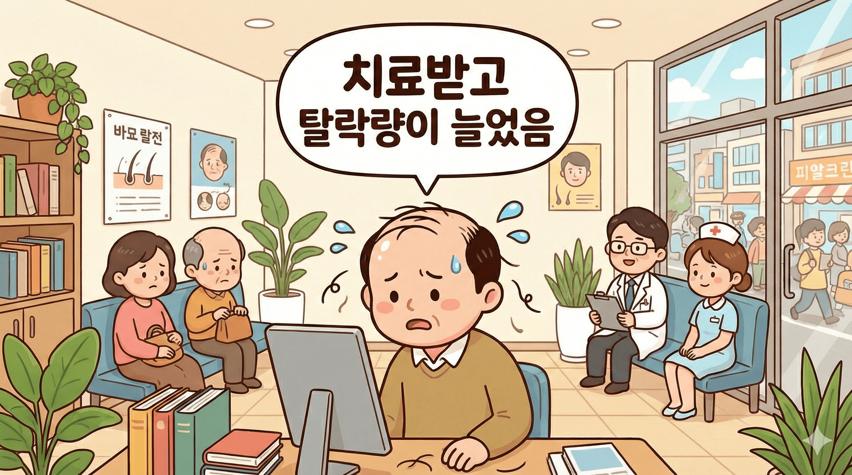 탈모치료 쉐딩과 실제 악화 어떻게 구분하나요