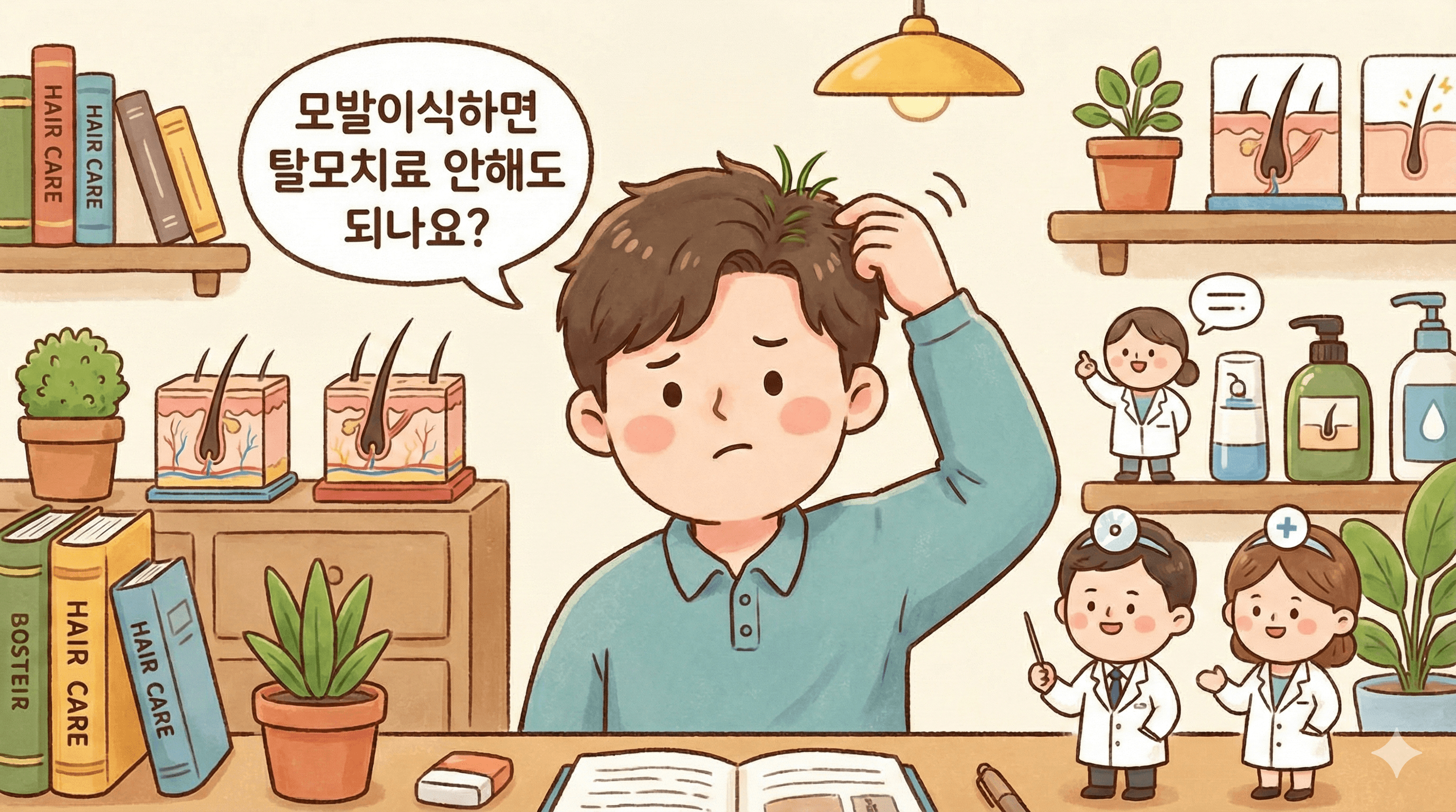 모발이식 후 탈모치료 병행해야 할까요