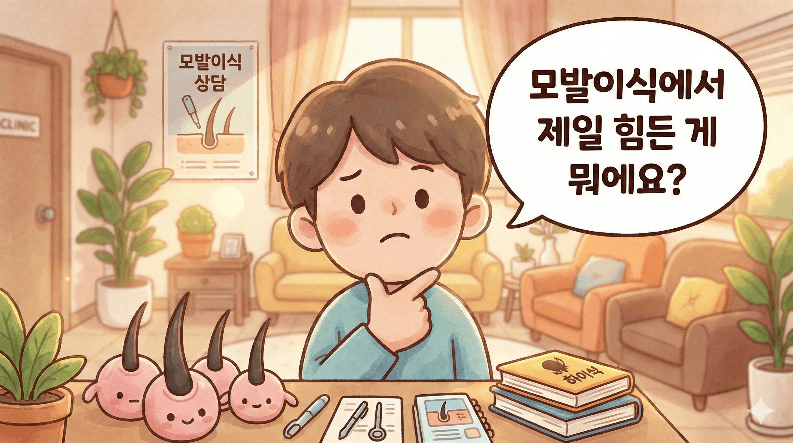 모발이식 제일 힘든게 뭔가요