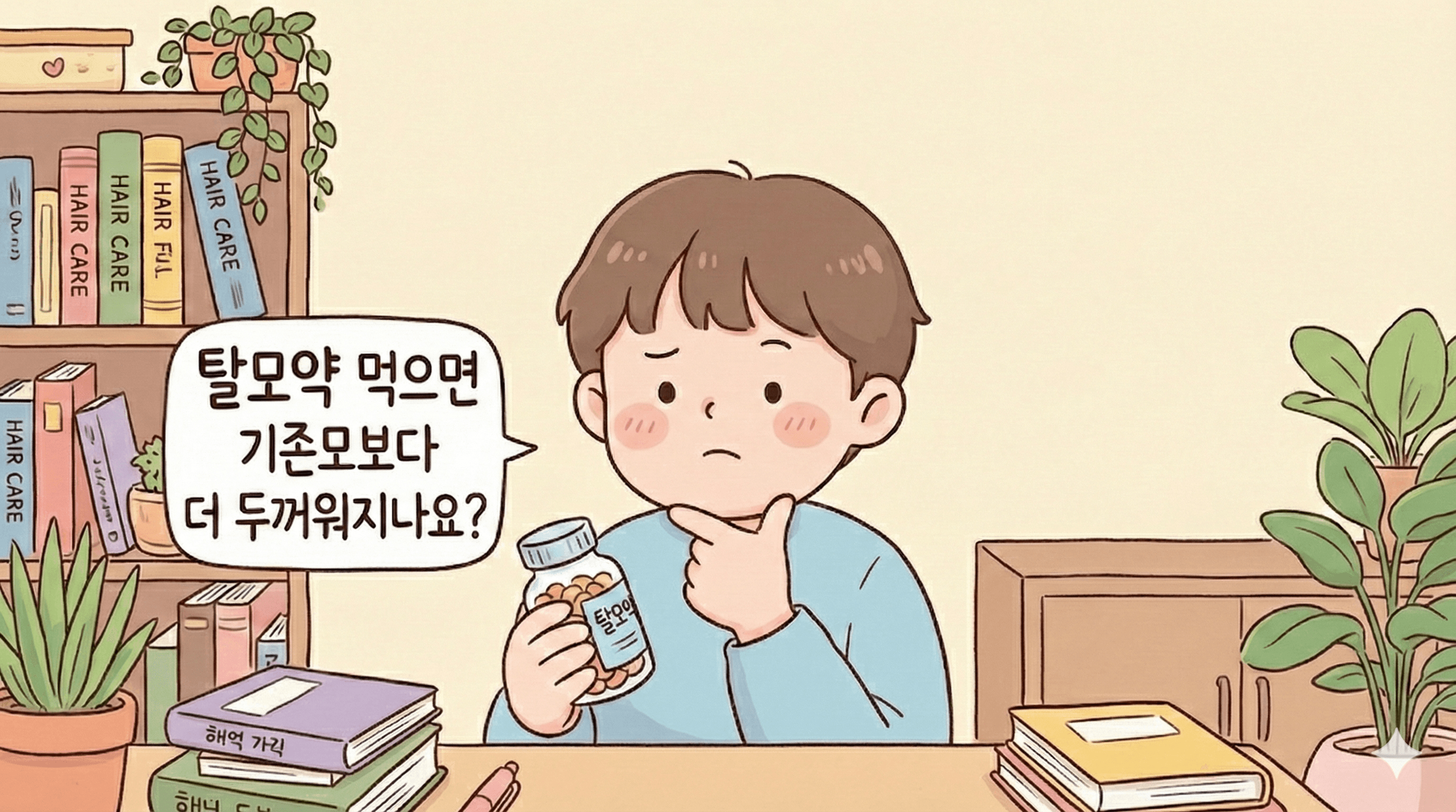 탈모약 먹으면 기존모보다 더 두꺼워질 수 있나요