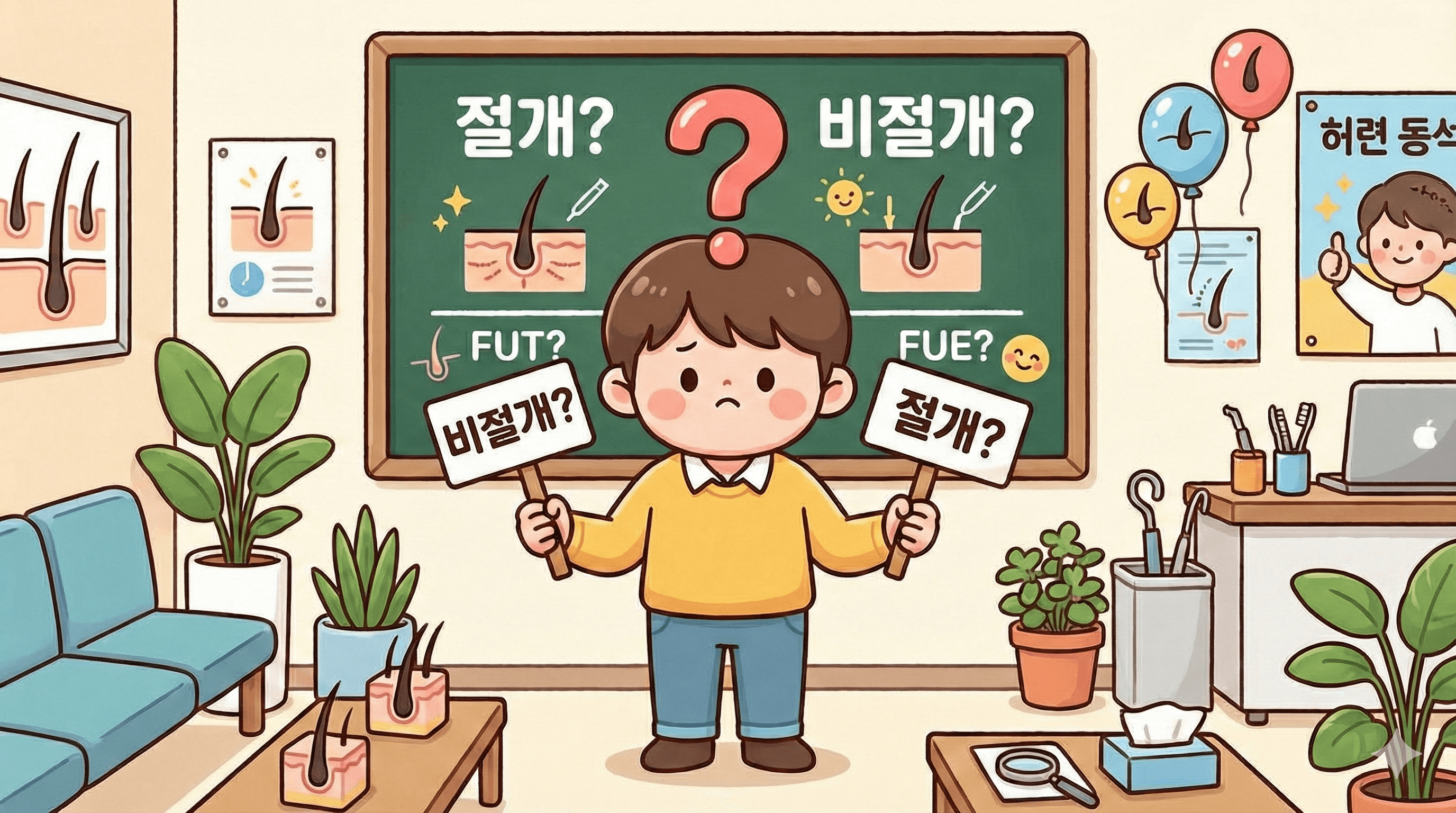 모발이식 절개 비절개 뭐가 더 유리한가요