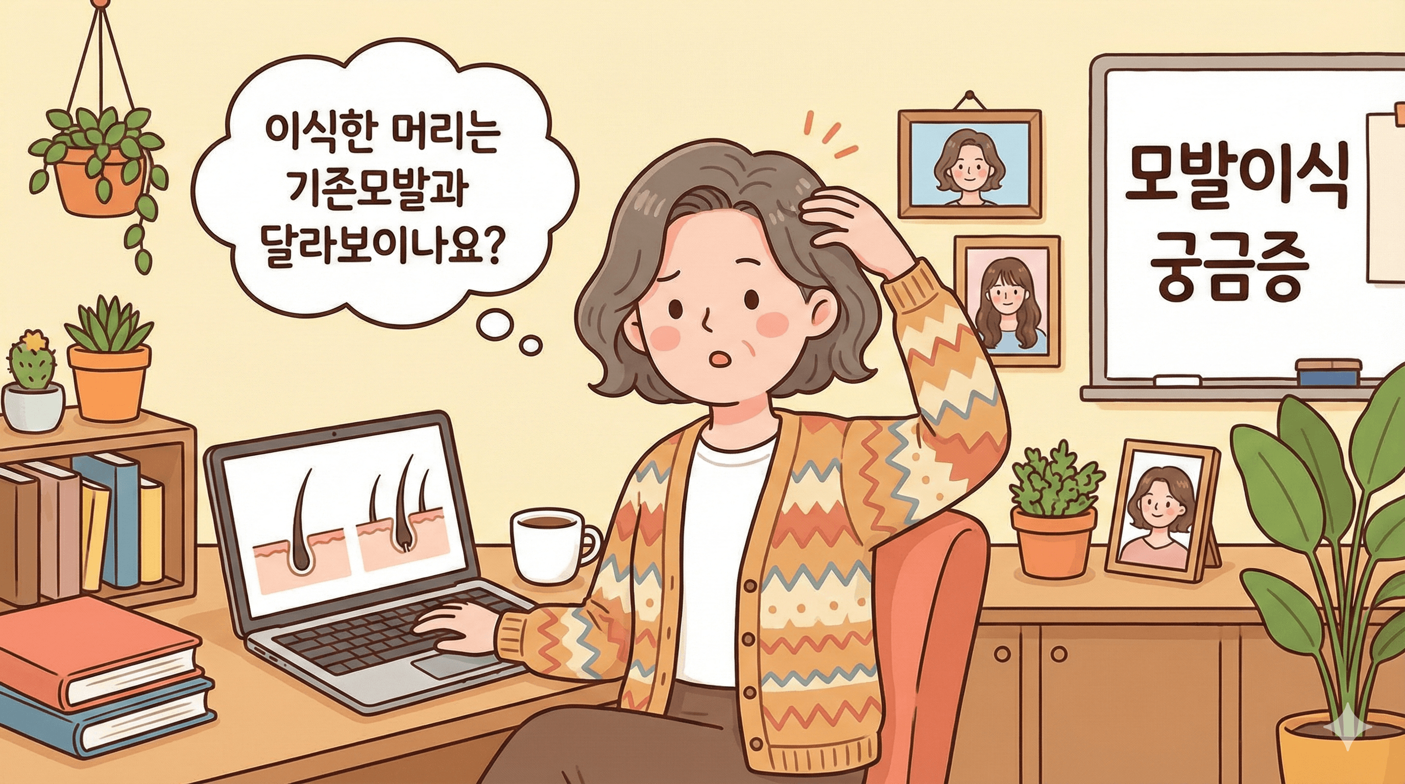 모발이식한 머리 티나나요