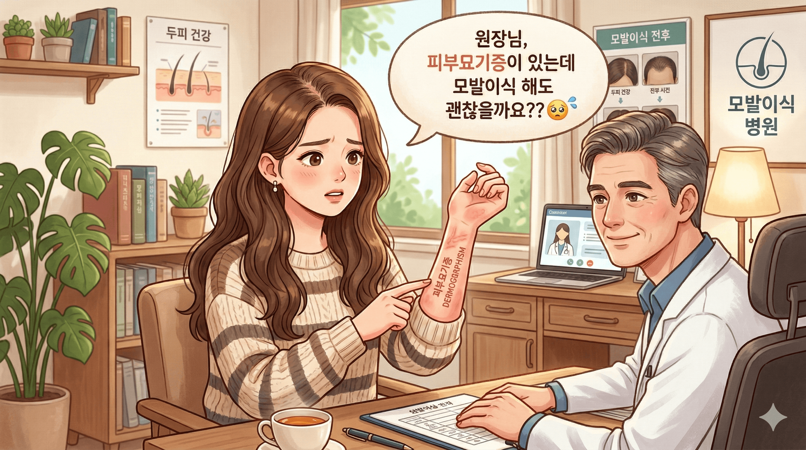 피부묘기증 모발이식 해도 되나요