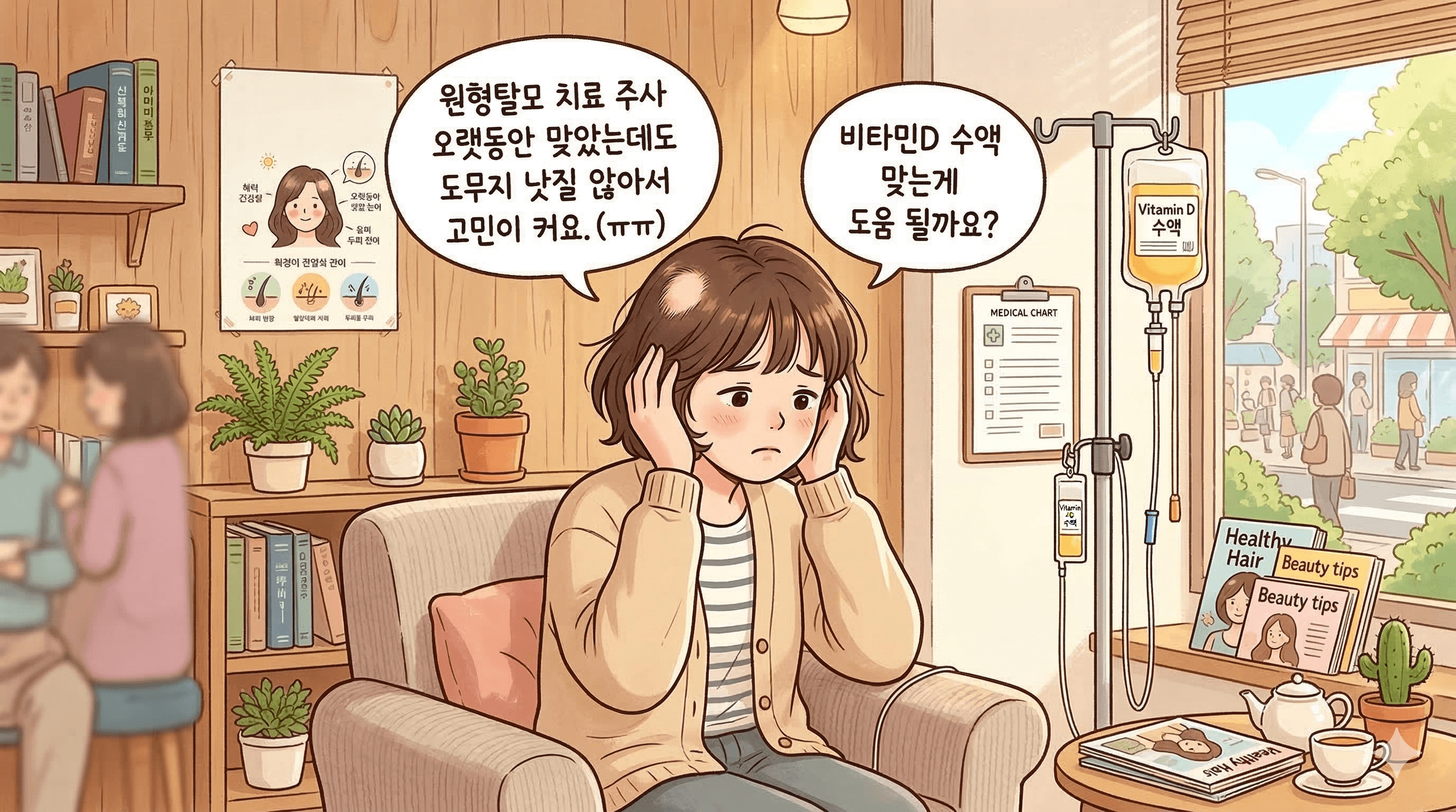 원형탈모 비타민 D 보충 도움 되나요