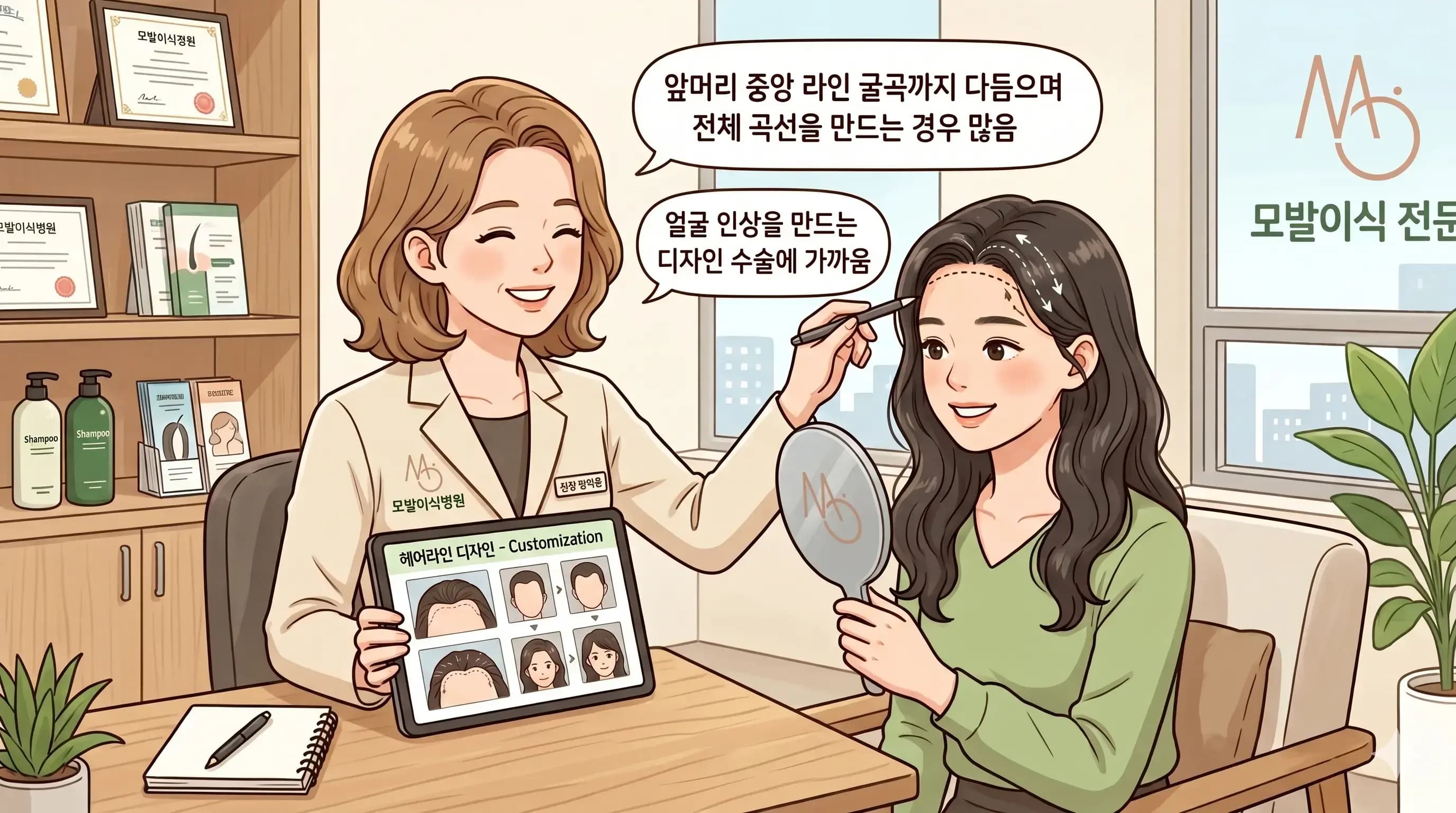 역삼 모발이식 여성 헤어라인 몇 모 필요할까요