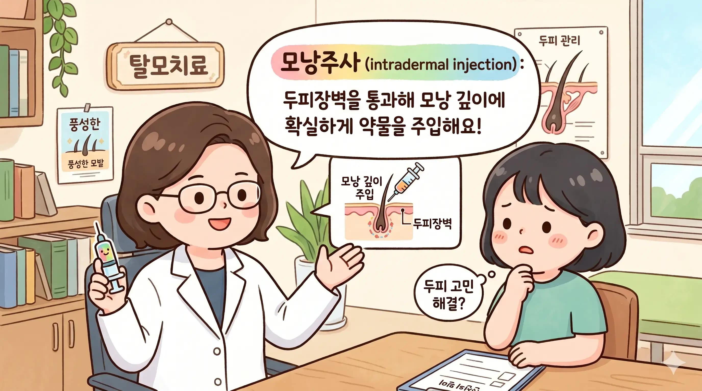 선릉역 탈모치료, 모낭주사 왜 유리한가요