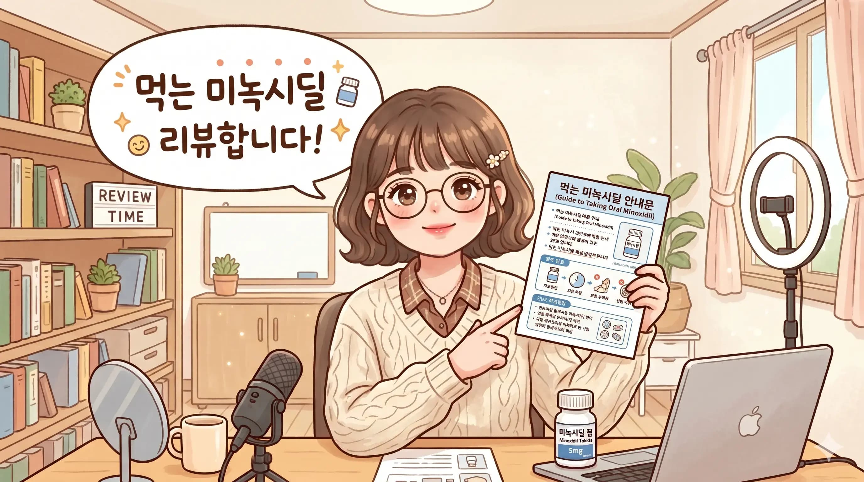 강남 탈모약 먹는 미녹시딜 안내문 리뷰 (1)