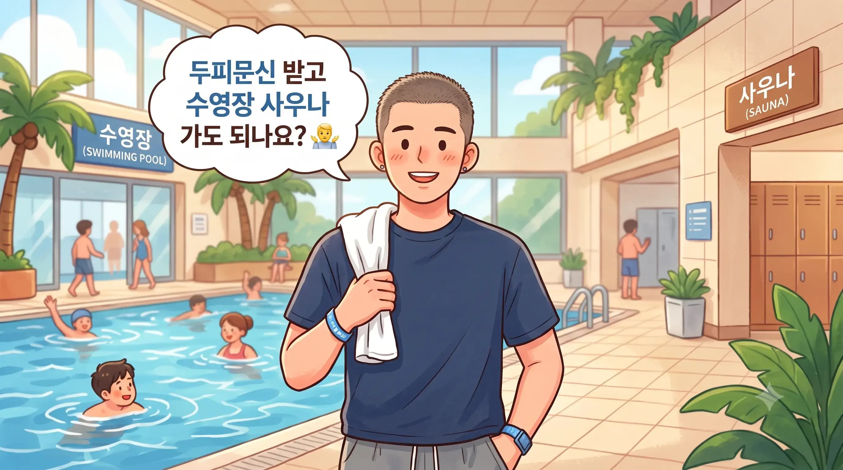 역삼 두피문신 후 수영장 사우나 언제부터 되나요