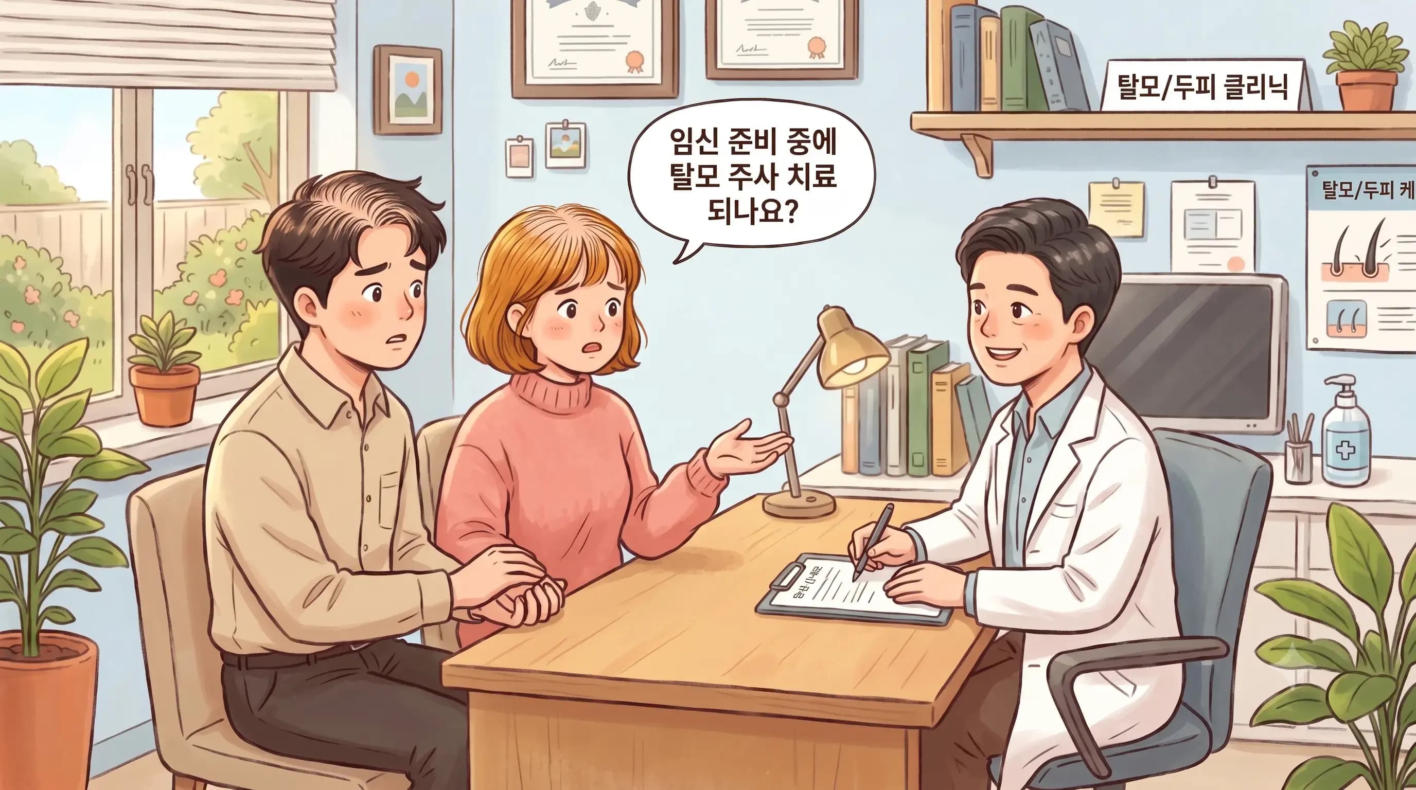 선릉 탈모치료, 임신 준비 중에 주사 치료 되나요