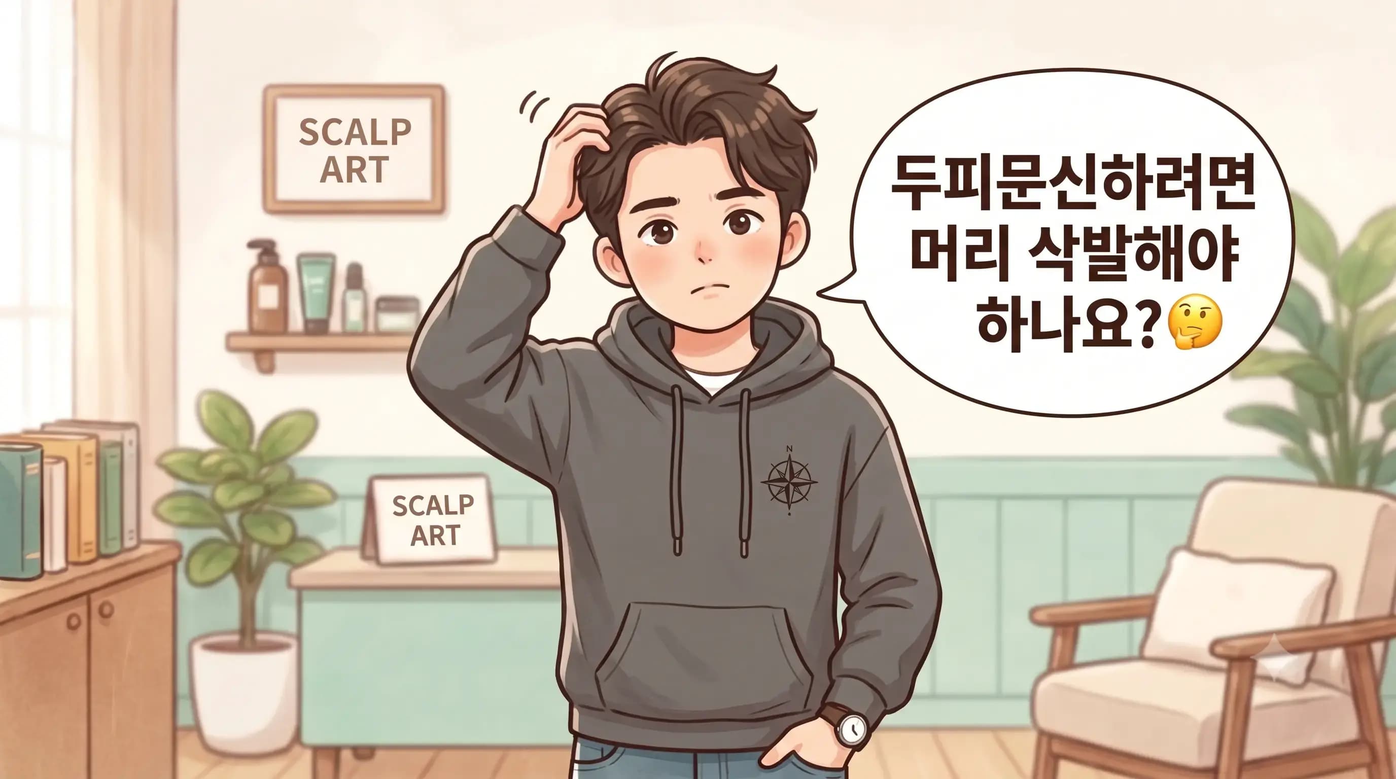 강남 두피문신 하려면 머리 밀어야 하나요