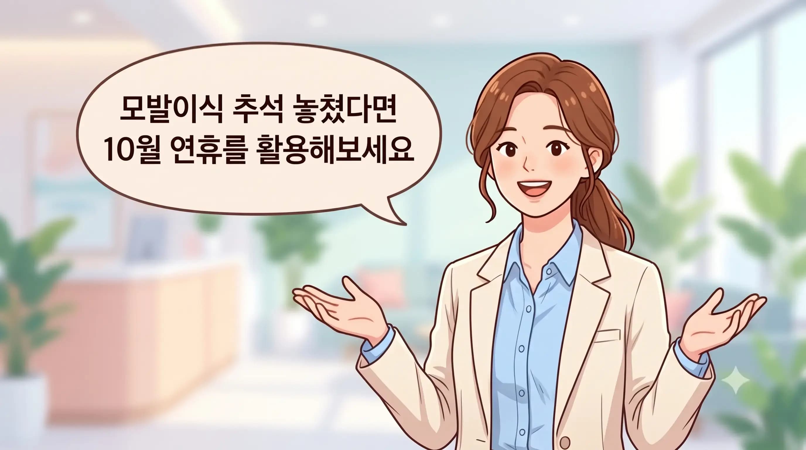 선릉역 모발이식, 추석 놓쳤다면 10월 연휴가 있습니다