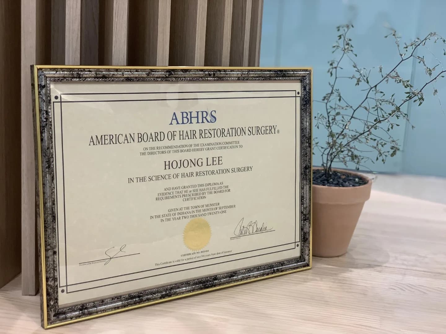 미국모발이식자격의(ABHRS)