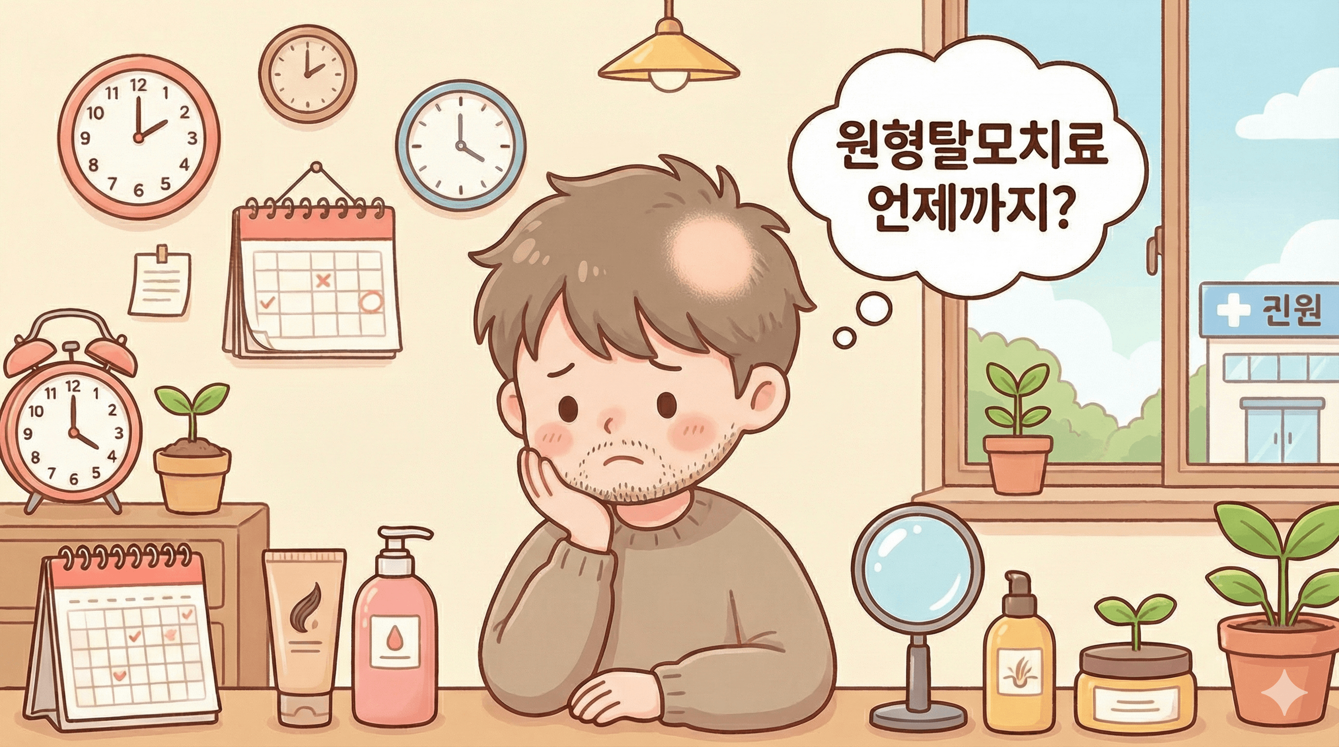 원형탈모 치료 언제까지 해야 하나요