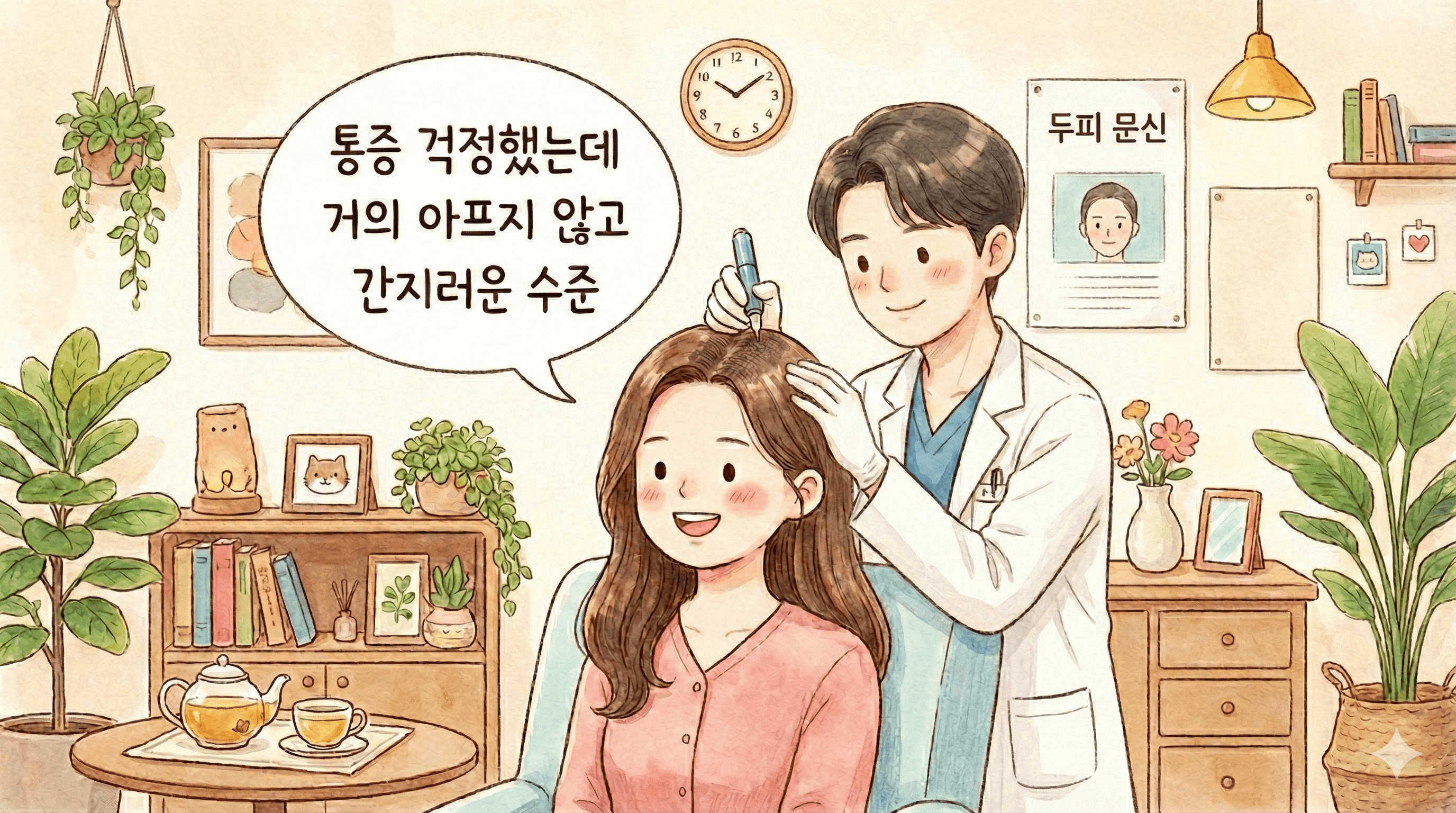 탈모치료 통증 아픈가요