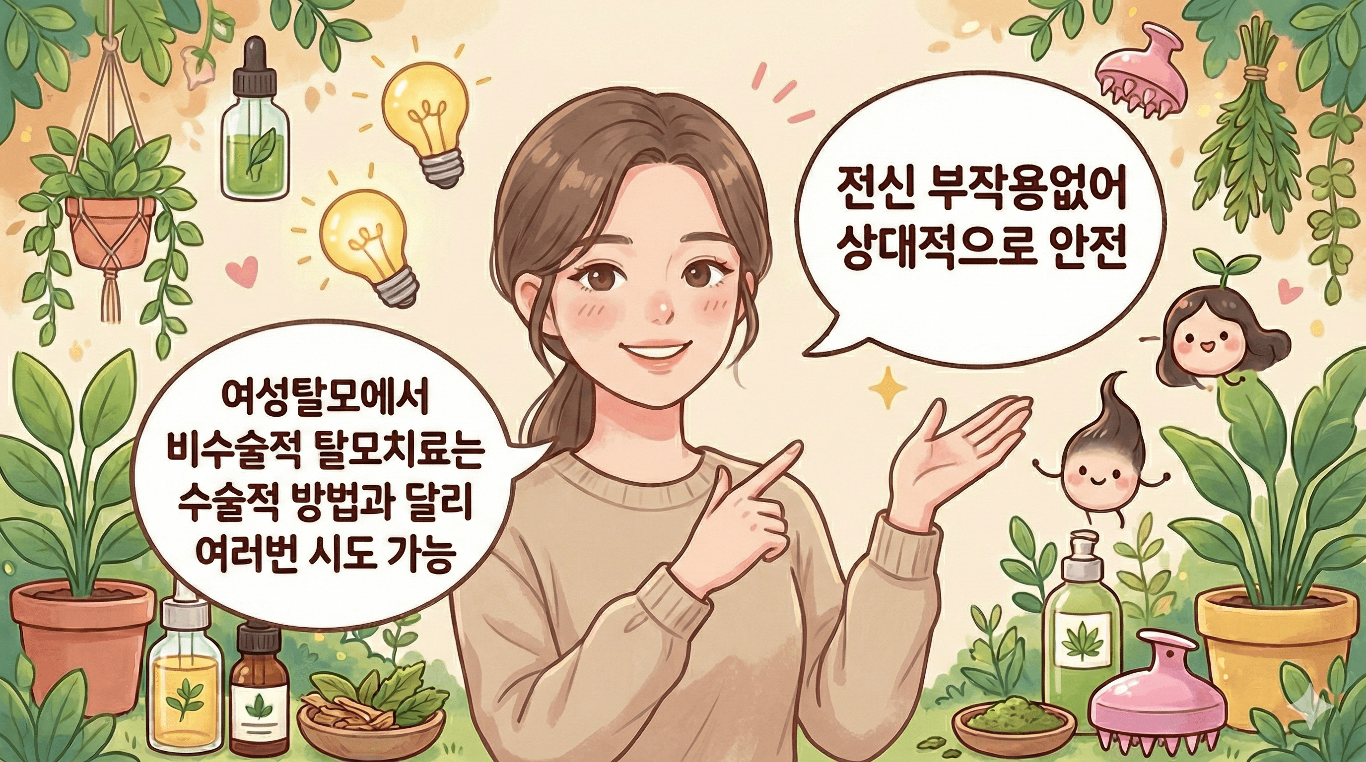 여성탈모 비수술적 탈모치료가 중요한 이유