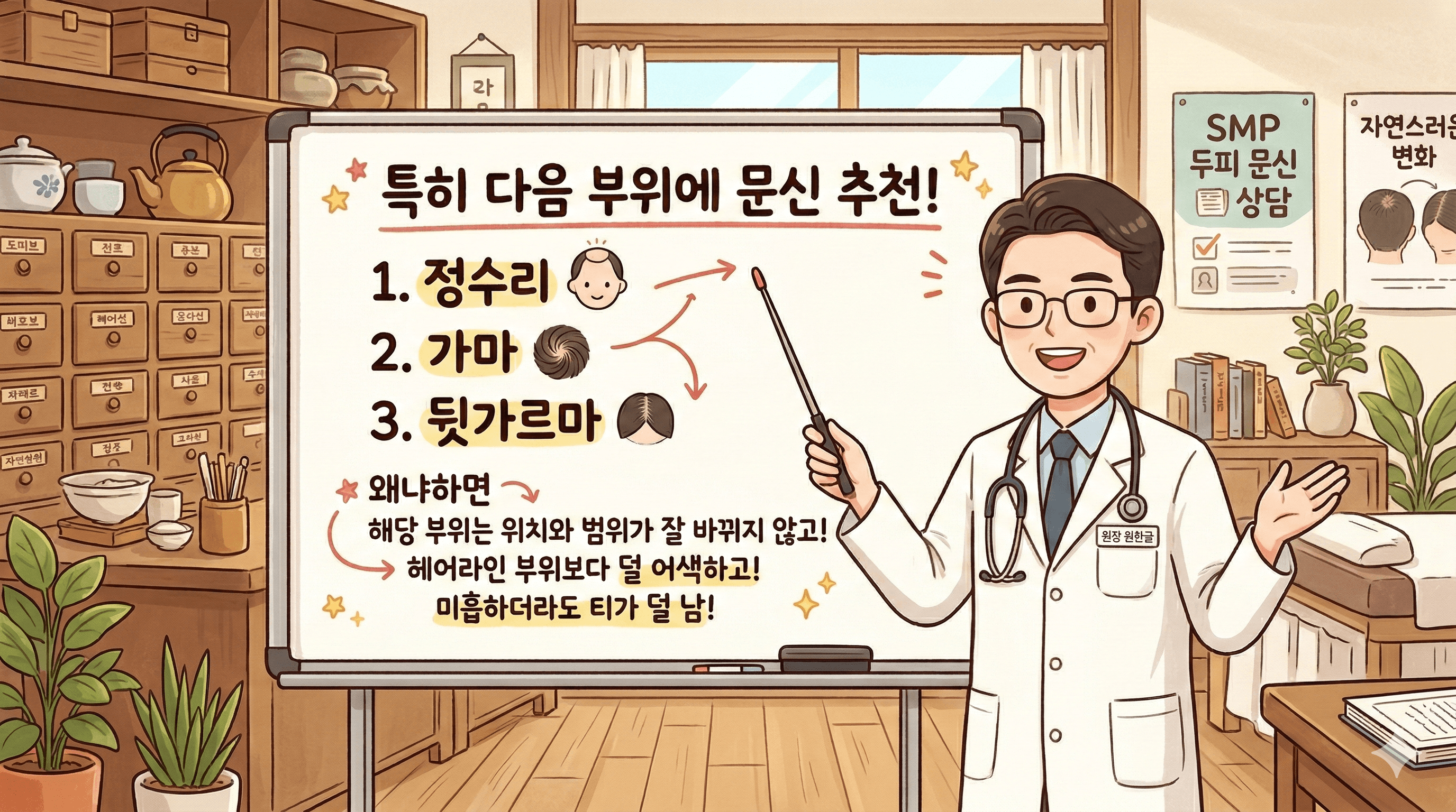 정수리 가마 두피문신 추천하는 이유