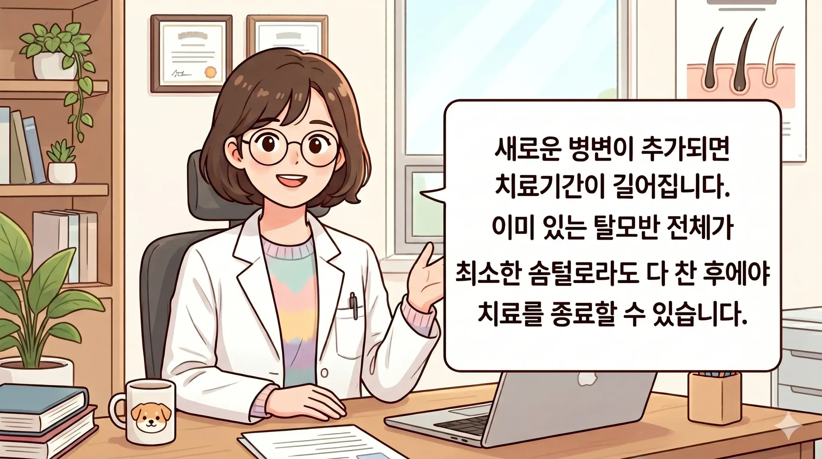 선릉역 원형탈모 주사 언제까지 맞아야 하나요