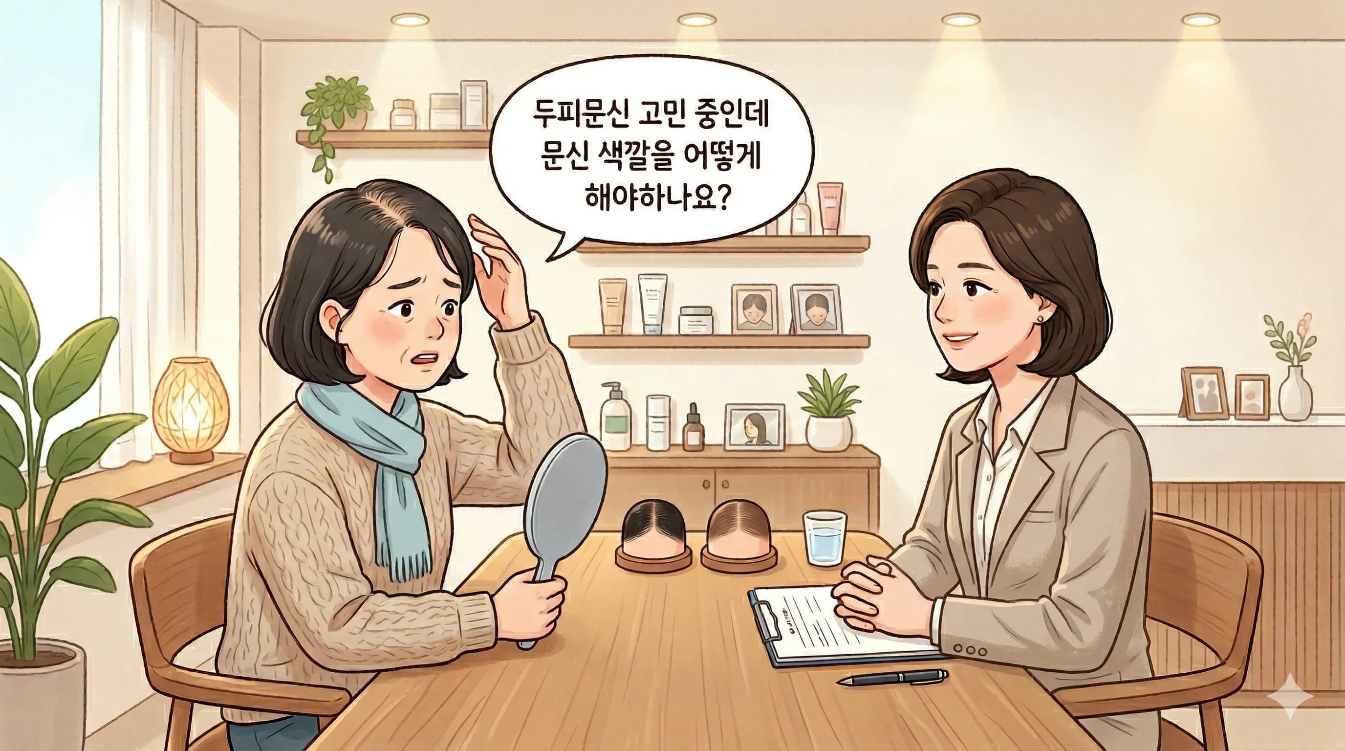 강남 두피문신 색상 다양한가요