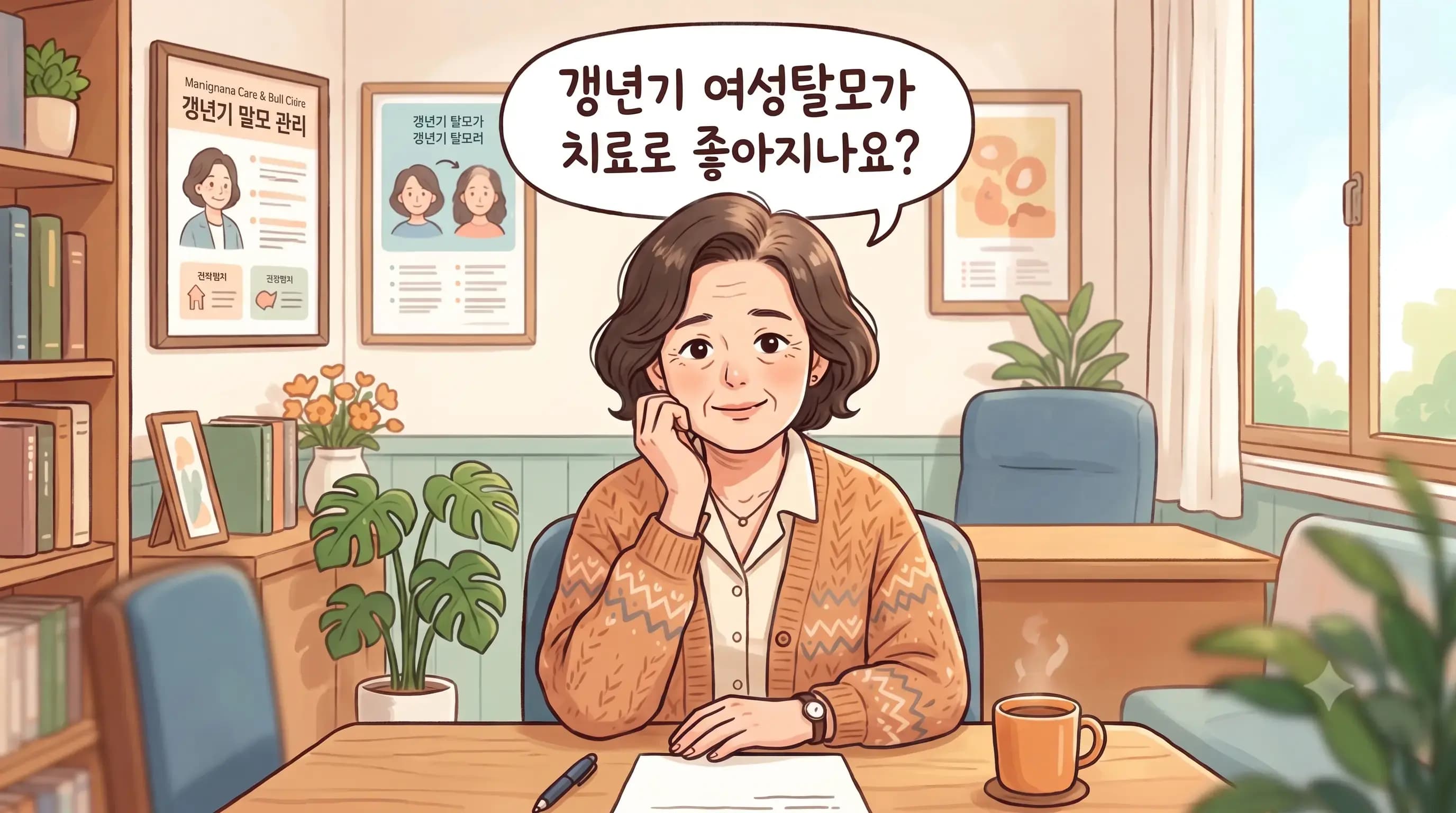 갱년기 여성탈모, 치료로 좋아지나요