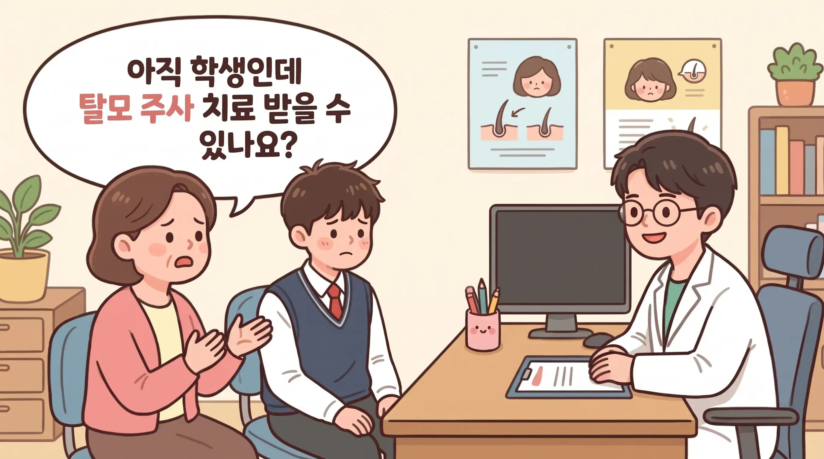 역삼 탈모치료, 청소년도 주사 치료 받을 수 있나요
